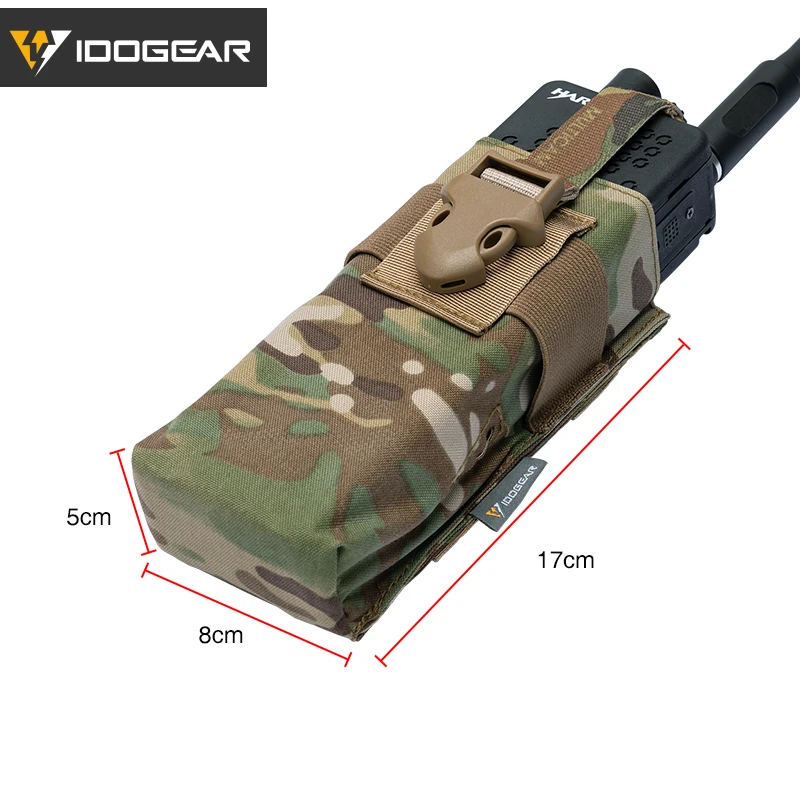 IDOGEAR Tactical Radio Pouch For Walkie Talkie MOLLE MBITR PRC148 152 Airsoft Tool 3552 | Спорт и развлечения