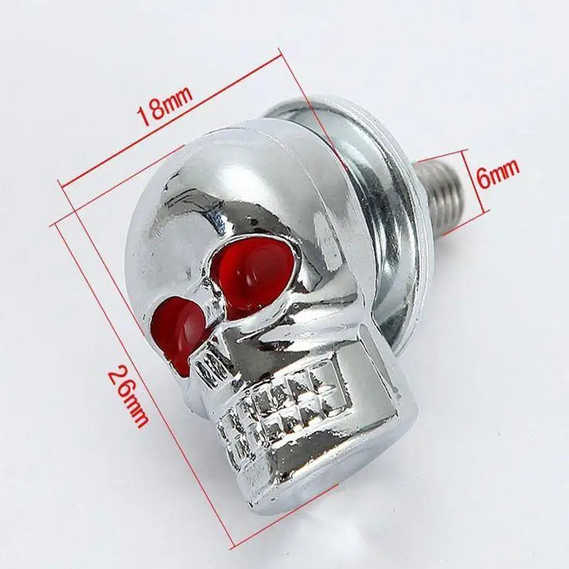 2 шт. череп номерной знак рамка Болт Винт грязи велосипед мотоцикл винт