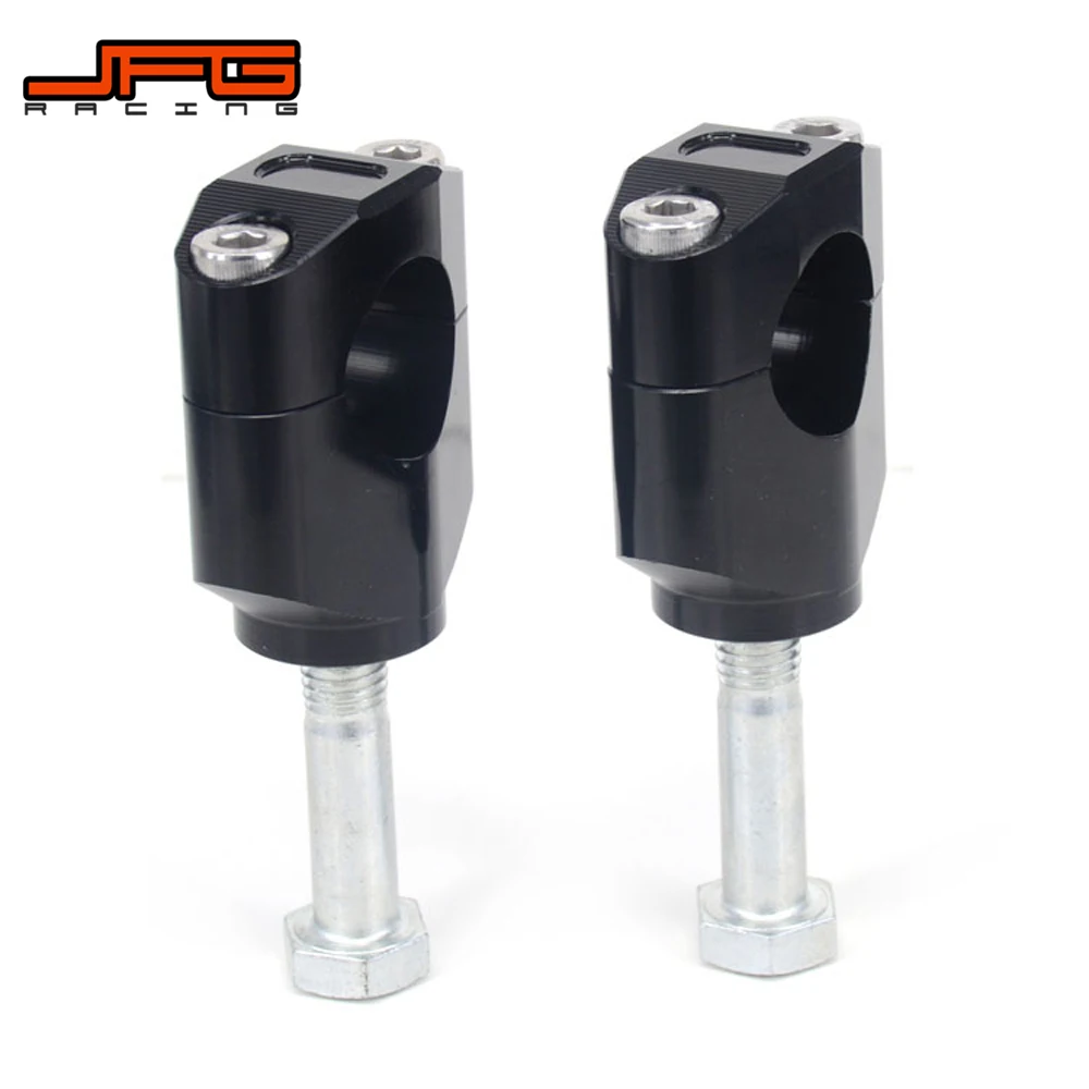 28 мм 1 1/8 CNC Руль Бар Riser Raiser зажим Крепление для HONDA CR CRF CRF250 CRF450 CR125 CR250 CRF250R CRF450R CRF250X CRF450X - Цвет: Black