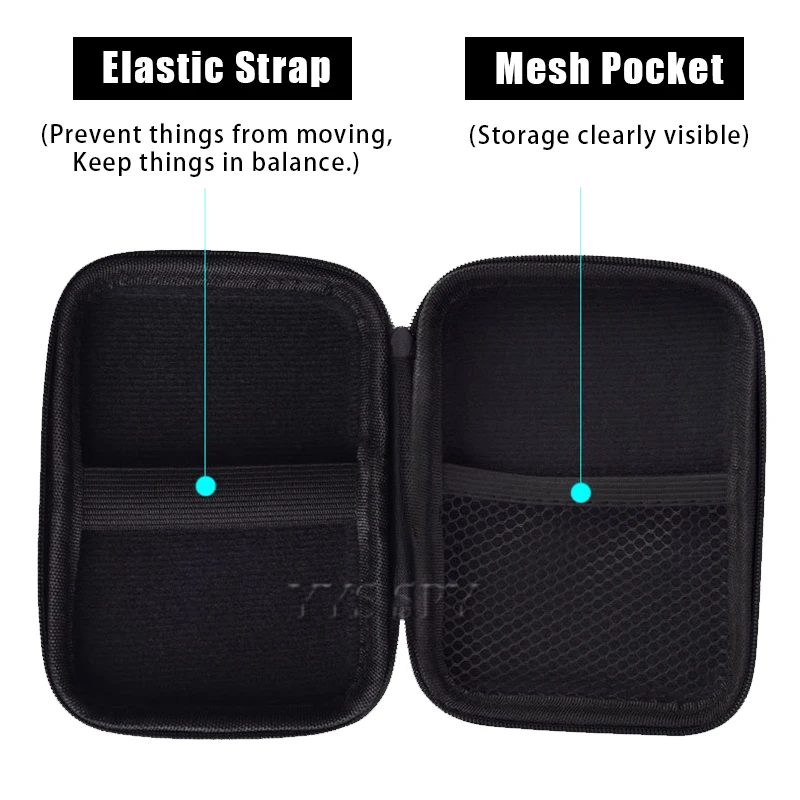 Портативный жесткий чехол сумка для мини камеры DV наушники Bluetooth usb кабель