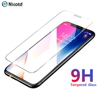 10pcs tempered glass for iphone 11 pro max screen protector for iphone x xs max xr on iphone 7 8 6 6s plus 5 5s 12 pro max mini