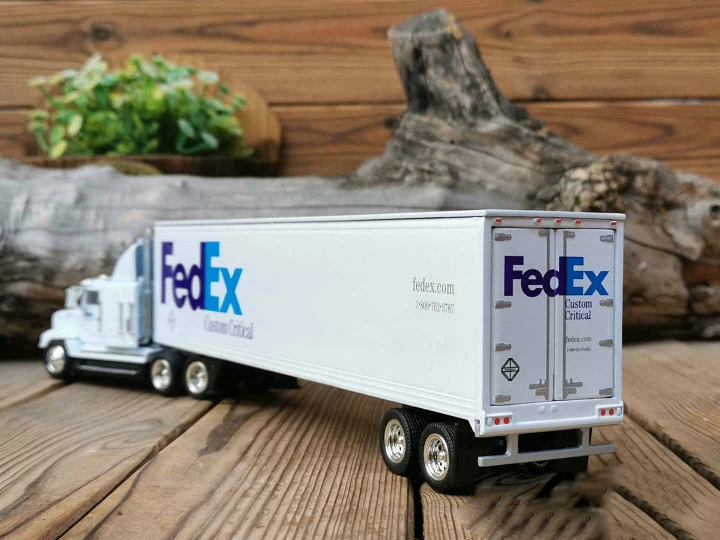 38 см литье под давлением 1/50 масштаб FedEx транспортный контейнер полуприцеп прицеп