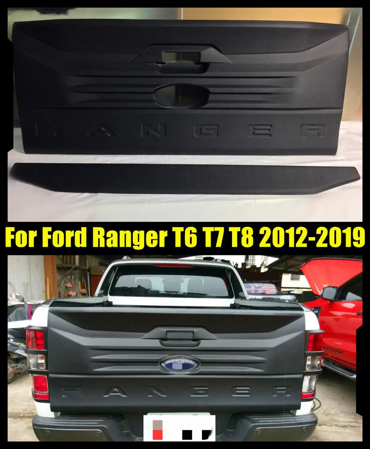 Высококачественная облицовочная задняя крышка из АБС пластика для Ford Ranger T6 T7 T8 2012