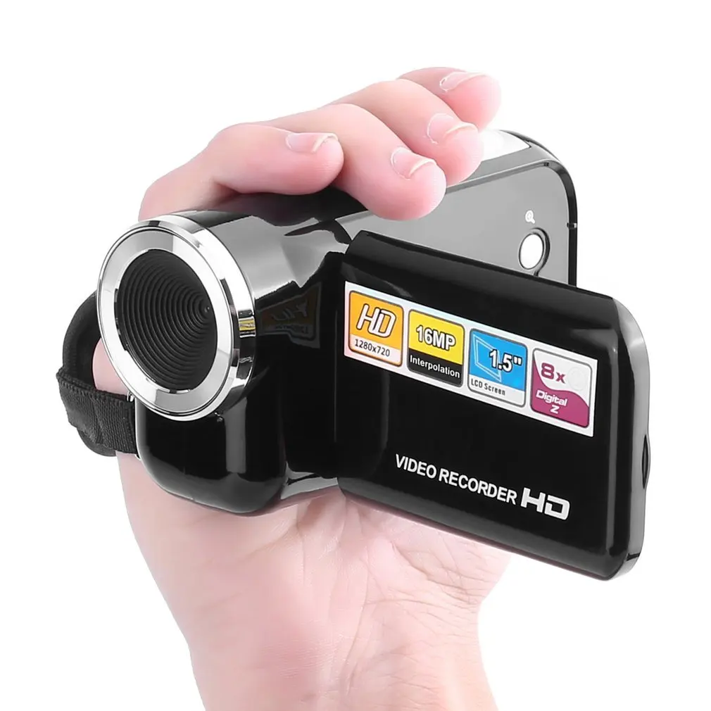 Мини видеокамера Full HD 1080P 16 Мп с 1 5 дюймовым TFT экраном 8X цифровым зумом USB2.0 DV