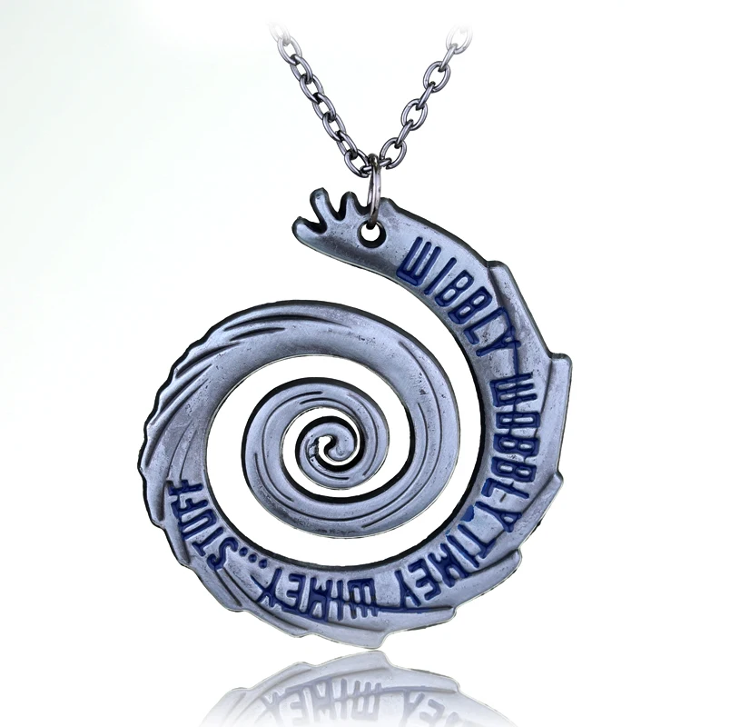 Ожерелье Wibbly Wobbly Timey Wimey 11th Doctor Sonic отвертка Оловянная отделка вдохновленная 3D