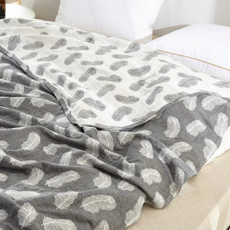 

Gauze Yarn Bedding Baby Quilt Muslin Swaddle Blankets Child Kids Sleeper Cover Comforter Student Teenager Bedspread