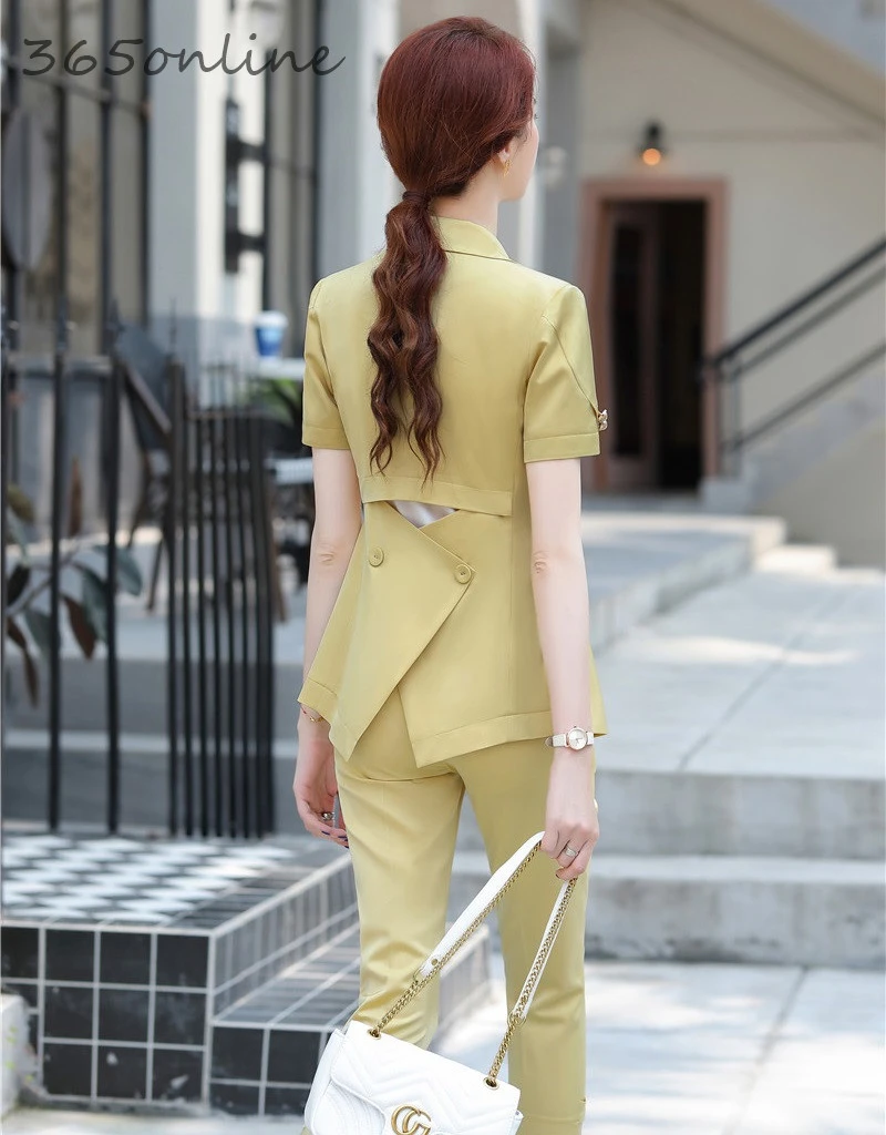 Женская Офисная Рабочая одежда блейзеры модель 2020 года летние официальные