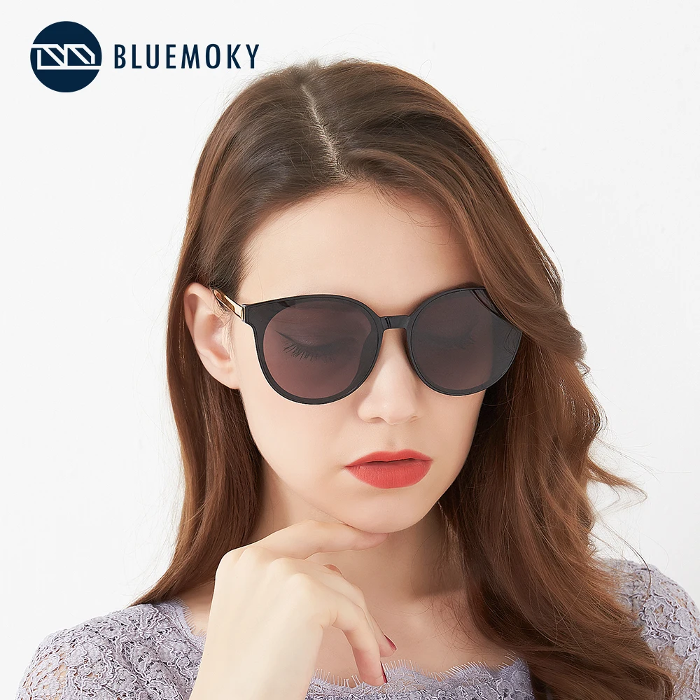 Женские солнцезащитные очки в оправе BLUEMOKY поляризационные кошачий глаз с