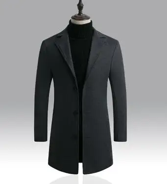 dark grey 5XL белые длинные пальто мужские королевские синие стимпанк мужские Kahaki ветровки приталенные модные Длинные куртки мужские тренчи серый - Цвет: dark grey