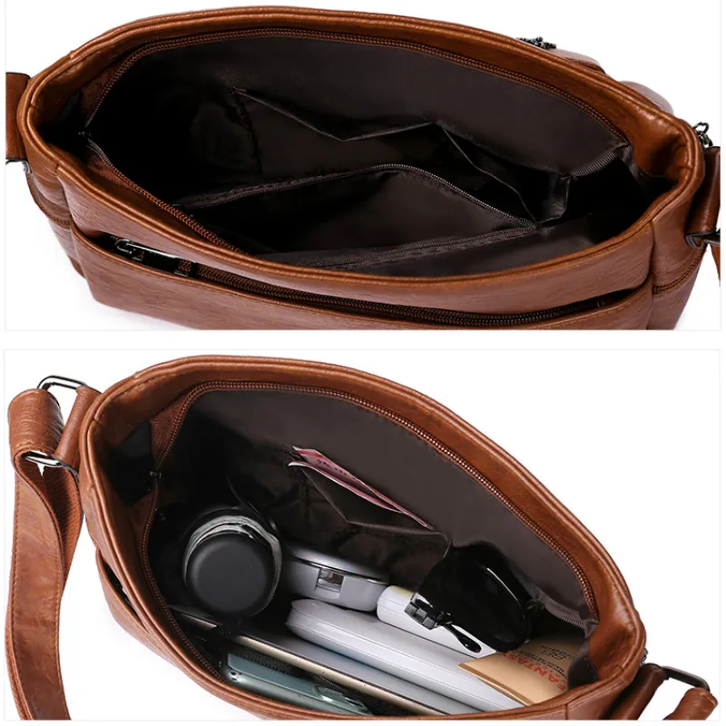 

High Quality Leather Luxury Handbags Women Bags Designer Women's Messenger Shoulder Crossbody Bags for Women 2020 Female Purse