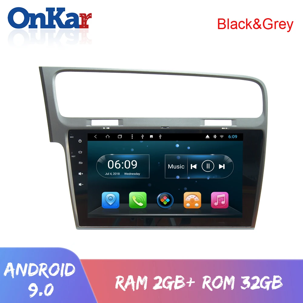 Автомобильный мультимедийный плеер ONKAR Android 9 0 для VW VolksWagen Golf 7 2013 2015 встроенный