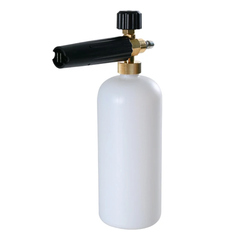 

Adjustable Snow Foam Lance 1L Foam Cannon Soap Dispenser Generator with 1/4 Inch Quick Connector for Pressure Washer