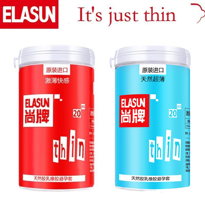 Презервативы ELASUN 40 шт. ультратонкие презервативы из латексной резины с