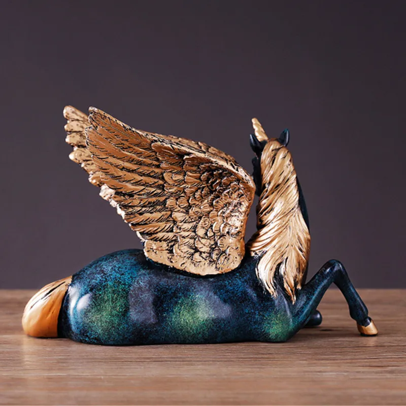 

Unicorn Decoration Creative Flying Horse Home Craftwork TV Bench Decoration Accessories Personality Business Gift X4804