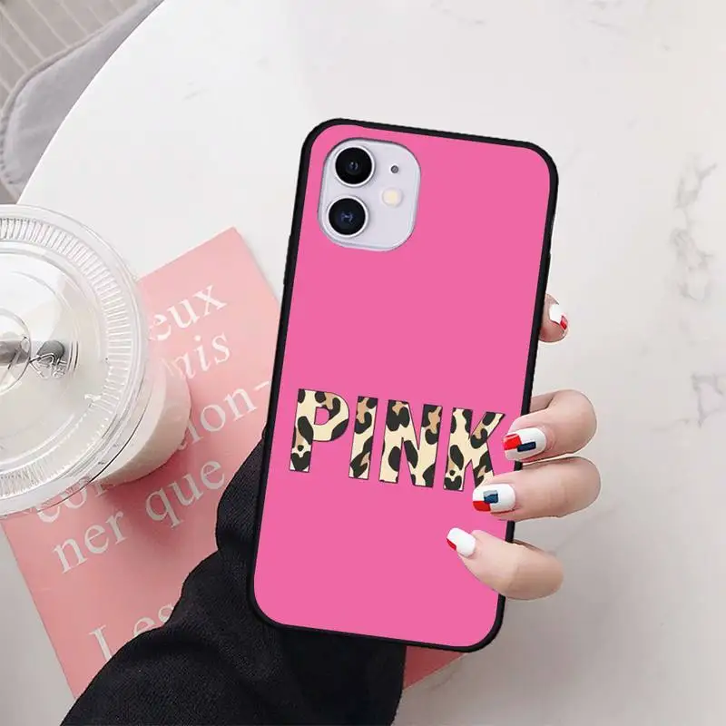 Чехол для iphone 11 розовый и брендовый чехол с принтом сделай сам чехлы PRO MAX X XS XR 4S 5S 6S