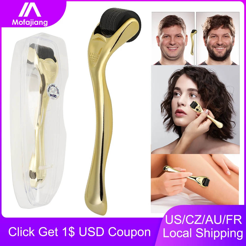 Титановые микро иглы для роста бороды ролик ухода за кожей 540 Mezoroller Dermaroller лечение