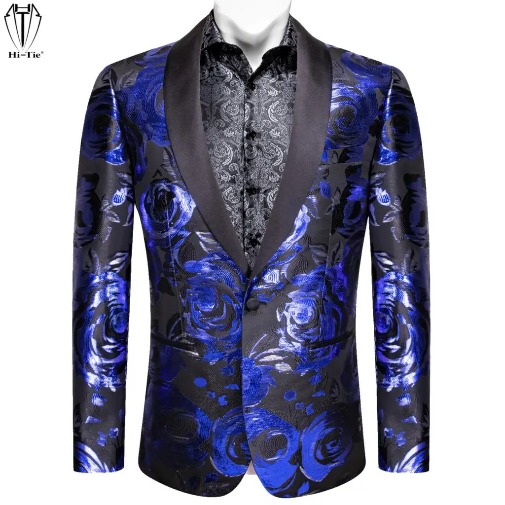 

Мужской Жаккардовый костюм с галстуком-бабочкой, приталенный свадебный смокинг, пиджак, рубашка для мужчин, синий, красный, черный, оранжевы...