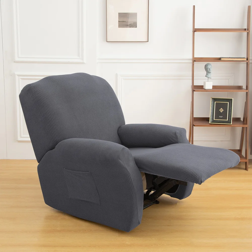 4 Separate Piece Recliner Chair Cover Stretch Sofa Thick Soft Slipcover for Living Room Couch Armchair | Дом и сад