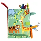 Детская игрушка для раннего развития с вызовом и бумажным хвостом, тканевая книга, тигр, родитель-ребенок, Интерактивная звуковая бумага, пазл