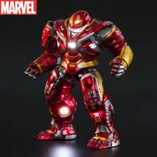 Disney The Avengers Iron Man Glowing Anti-hulk Armor Model Super Hero Action Figure Collection Model Statue Toys For Childrens