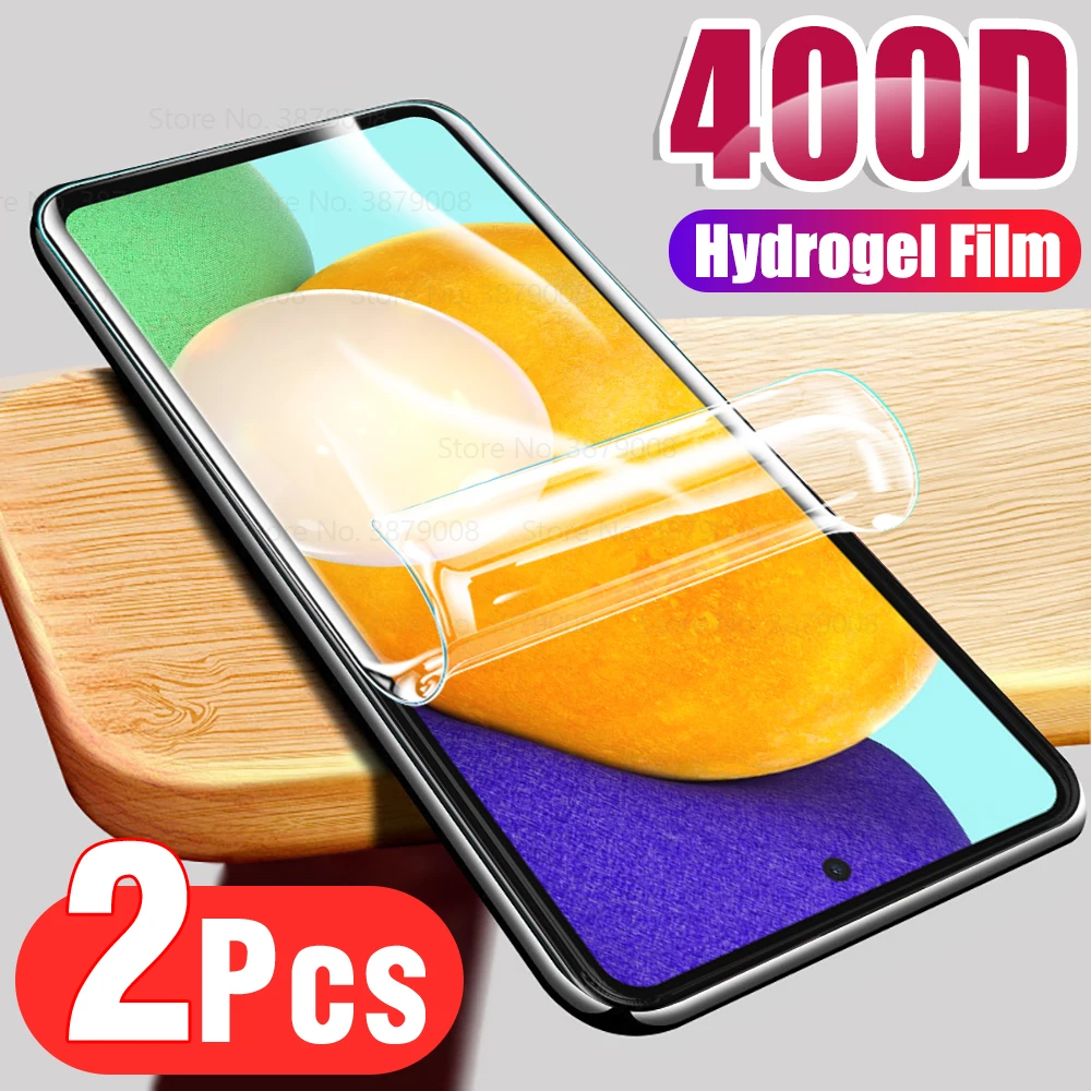 

2PCS Film For Samsung Galaxy A52 5G Phone Hydrogel Film Screen Protectors For Samsung A52 A 52 6.5" A525F A526B film not glass
