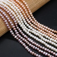 natural freshwater pearl beaded potato shape beads for jewelry making diy necklace bracelet accessries 4 4 55 6mm