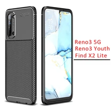 case for oppo find x2 lite reno3 5g youth bumper cover on x2lite light protective phone coque back bag silicone matte soft tpu