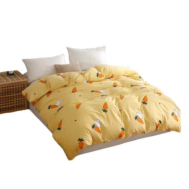 Хит продаж 100% хлопок бежевый цветок весенний освежающий Комплект постельного