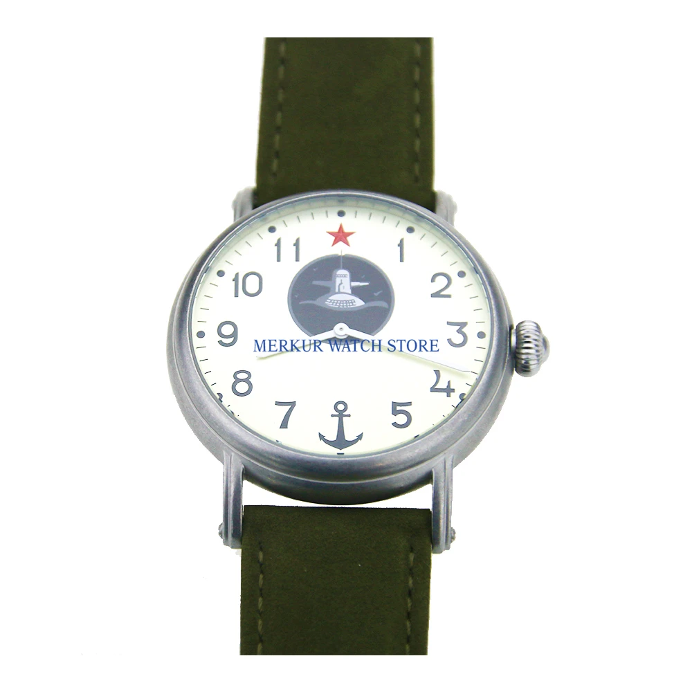 Механические Мужские часы с красной звездой Российская Механическая подводная