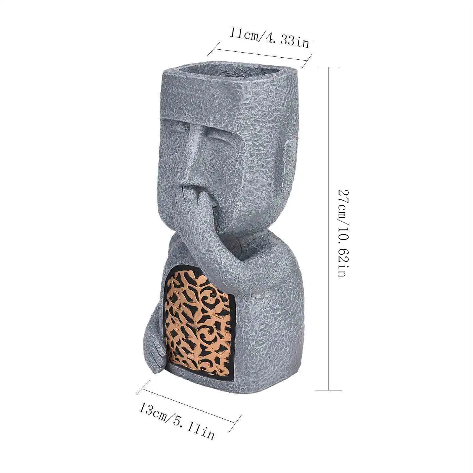 

Garden Decor See Hear Speak No Evil Garden Island Statues Creative Resin Sculpture Outdoor Decor Home Vase Statue Decor Figurine