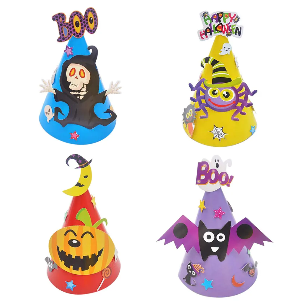 1 шт. модный костюм ведьмы с острым принтом вечерние шапки для женщин и мужчин