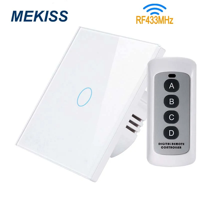 MEKISS ЕС сенсорный выключатель светильник RF433 Частота беспроводной пульт