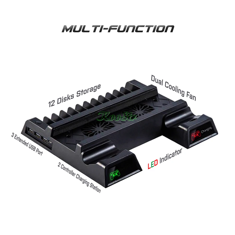 Подставка для контроллера PS4/PS4 Slim/PS4 Pro 3 в 1 | Электроника