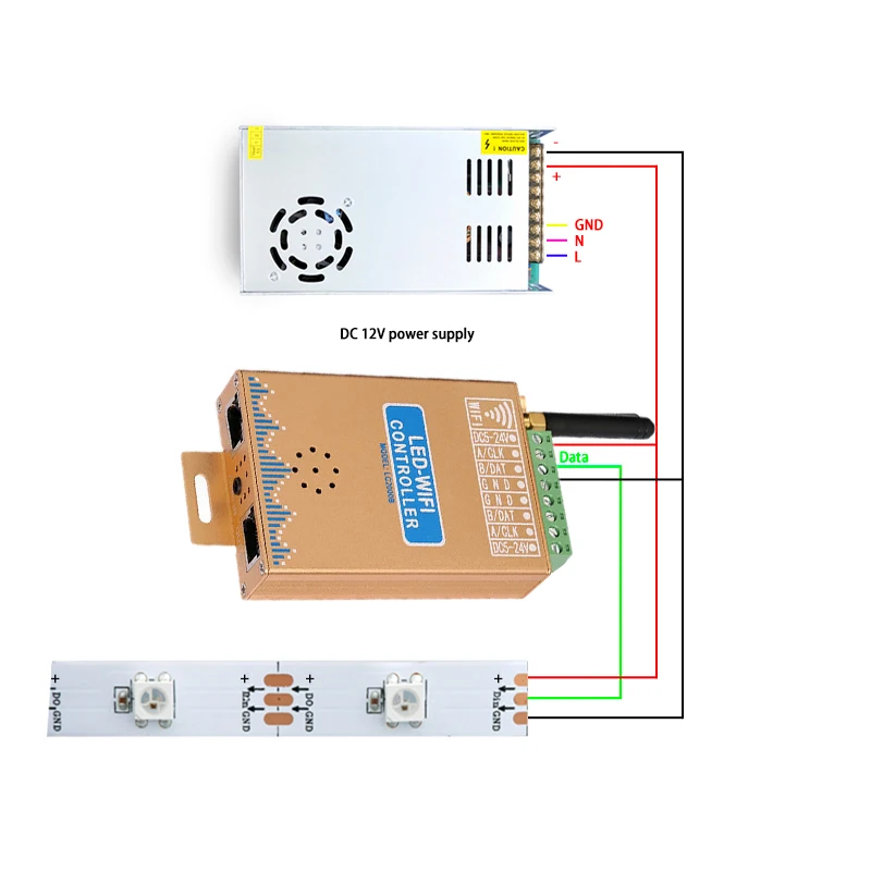 Dream color музыкальный WiFi контроллер 5050 3528 5630 RGB Светодиодная лента гибкий музыкальный светодиодный пульт управления rgb контроллер