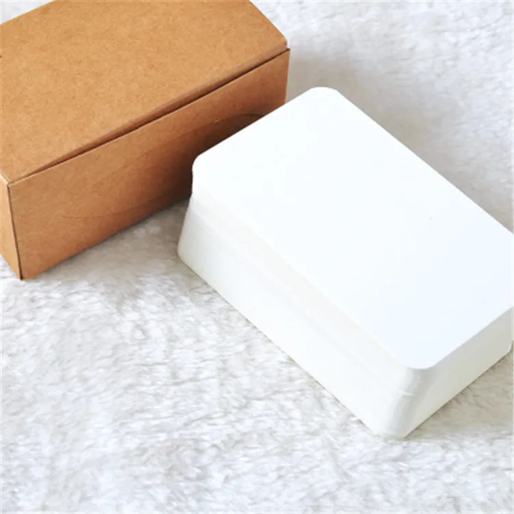 white 100 шт./лот, чистый цвет, креативные мини-карты Kawaii, блокноты для заметок, крафт-бумага, оставьте сообщение, офисное украшение, Post It Sticky Notes - Цвет: white
