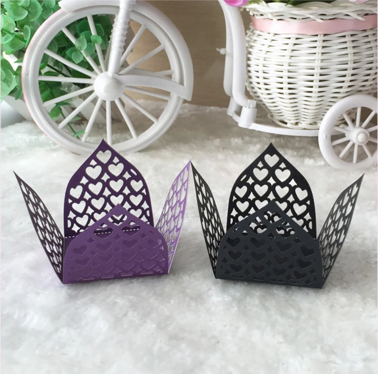 50pcs Free Shipping Candy Boxes Of Pearl Paper ，Rustic Sweet For Birthdhay Party Table Design |
