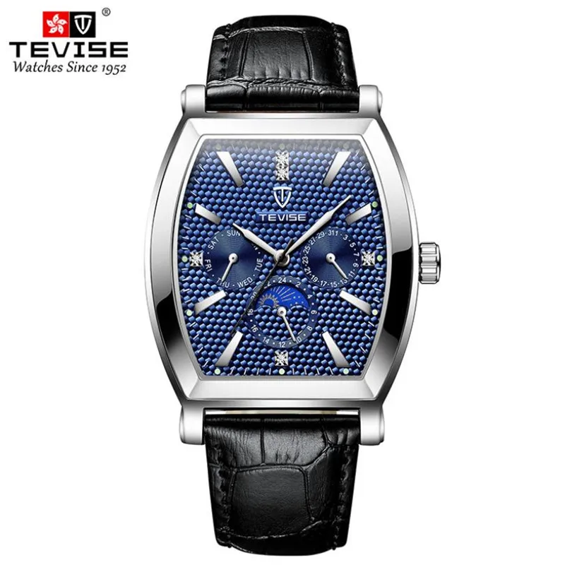 

TEVISE Diamond Dial Men Watch Top Brand Luxury Quartz Watch Men Fashion Military Waterproof Sport Watches Saat Relogio 2021