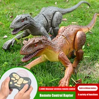 2 4g rc jurassic dinosaur large size simulation velociraptor intelligent remote control dinosauria toys for childrens gifts