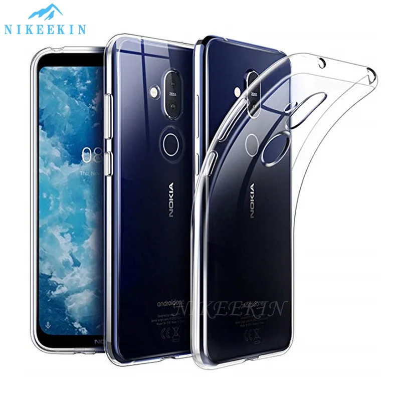 Мягкий прозрачный чехол из ТПУ для Nokia 5 3 6 2 9 8 1 X5 X6 X7 силиконовый 7 Plus