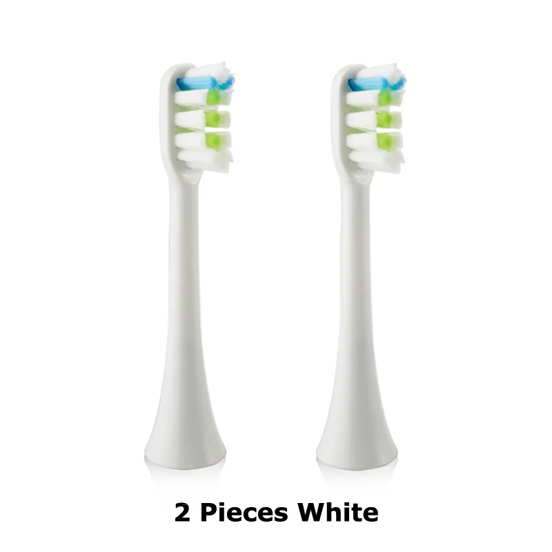 2 pcs white Сменные насадки для зубных щеток подходят для Xiaomi SOOCAS X3 SOOCARE электрическая зубная щетка мягкая зубная щетка с отдельной упаковкой - Цвет: 2 pcs white