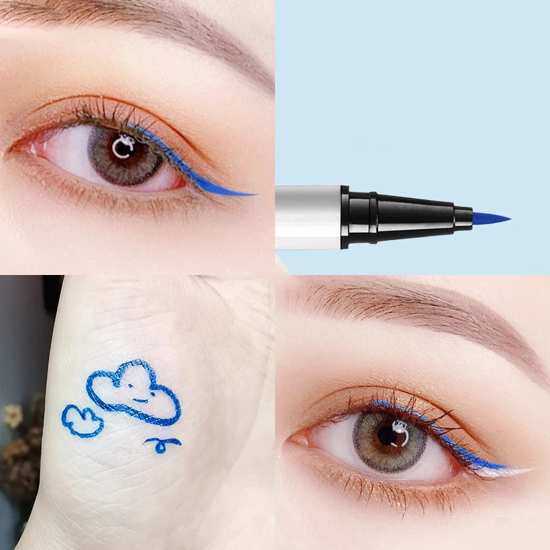 

Colored Liquid Eyeliner Pen Waterproof Long-Lasting Non-Smudges Eyeliner for Beginner Female Eye makeup SMJGood