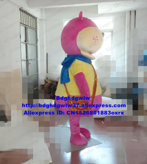 Розовый Бегемот река лошадь бегемот талисман костюм для взрослых мультяшный