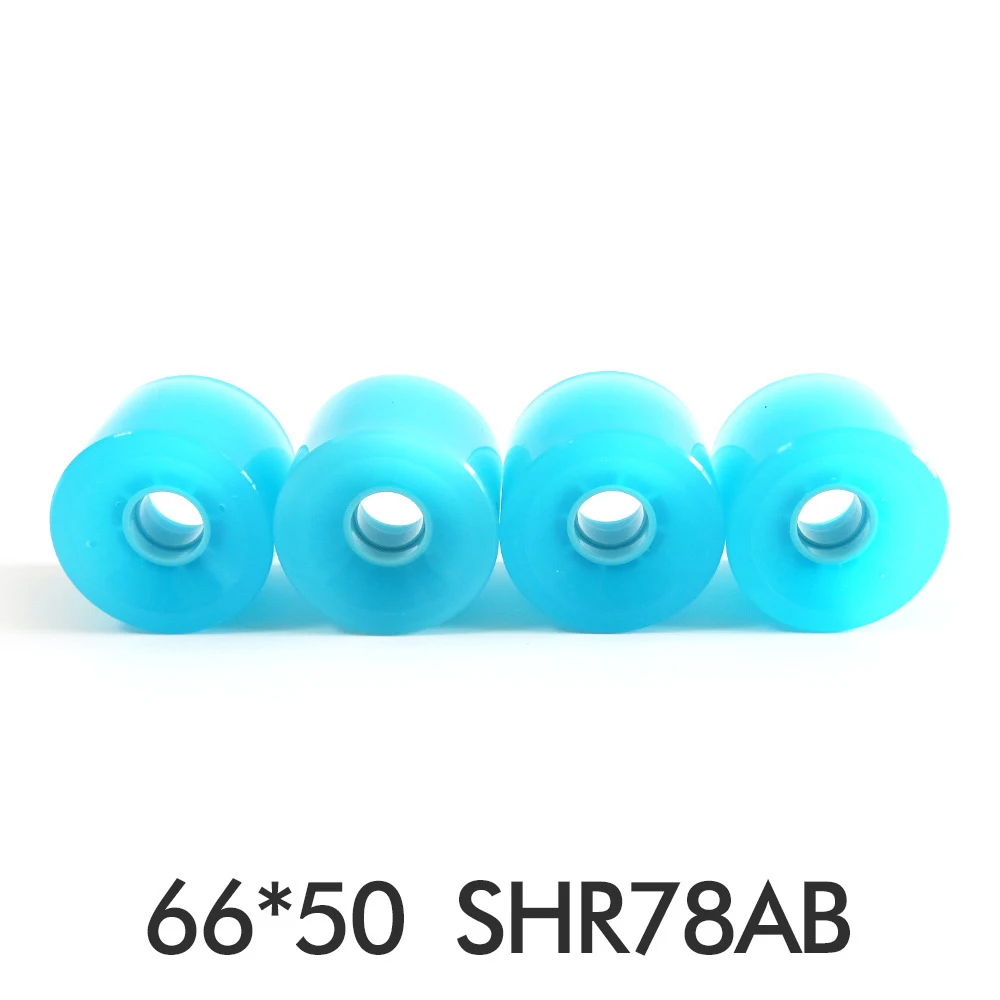 

4PCS Top Pro Skateboard Wheels 66*50mm SHR78AB Jelly Color Wheels Pro Longboard Dance Board Fish Board Wheels