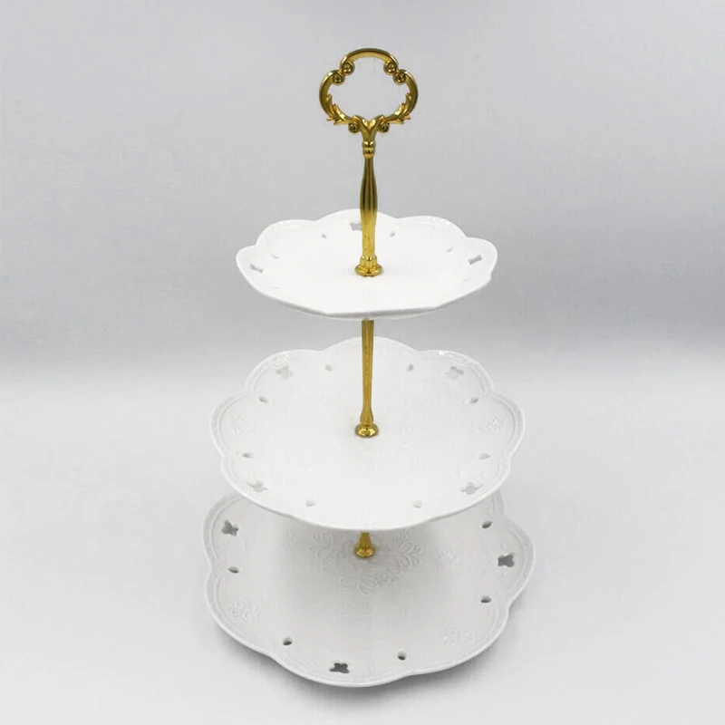 Двухуровневая подставка для торта на день рождения свадьбу вечеринку поднос