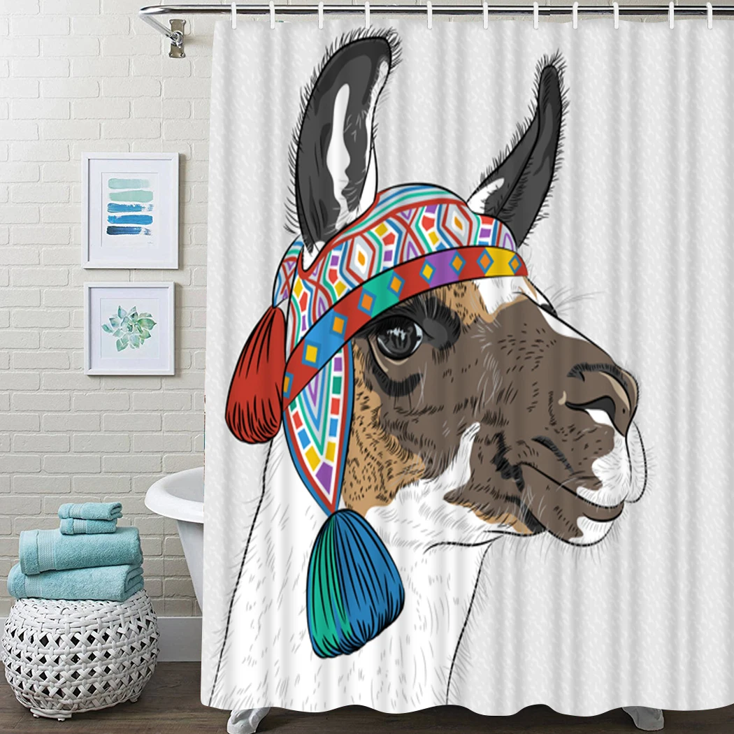 

Modern Shower Curtain Independence Day Luxury Shower Curtain Waterproof Fabric For Bathroom Decor Shower Curtains Set with Hooks