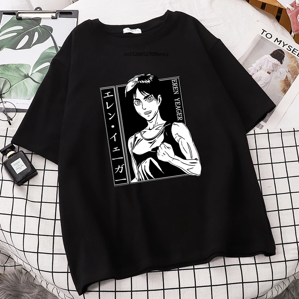 

Attack On Titan Anime Funny Printing Women Tshirts Street O-Neck Sport Breathable High Quality Womens Clothes