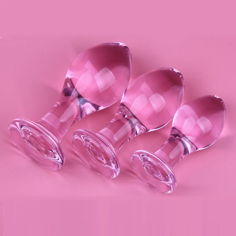Стимуляция Buttplug стеклянные анальные секс-игрушки для женщин и мужчин массажер