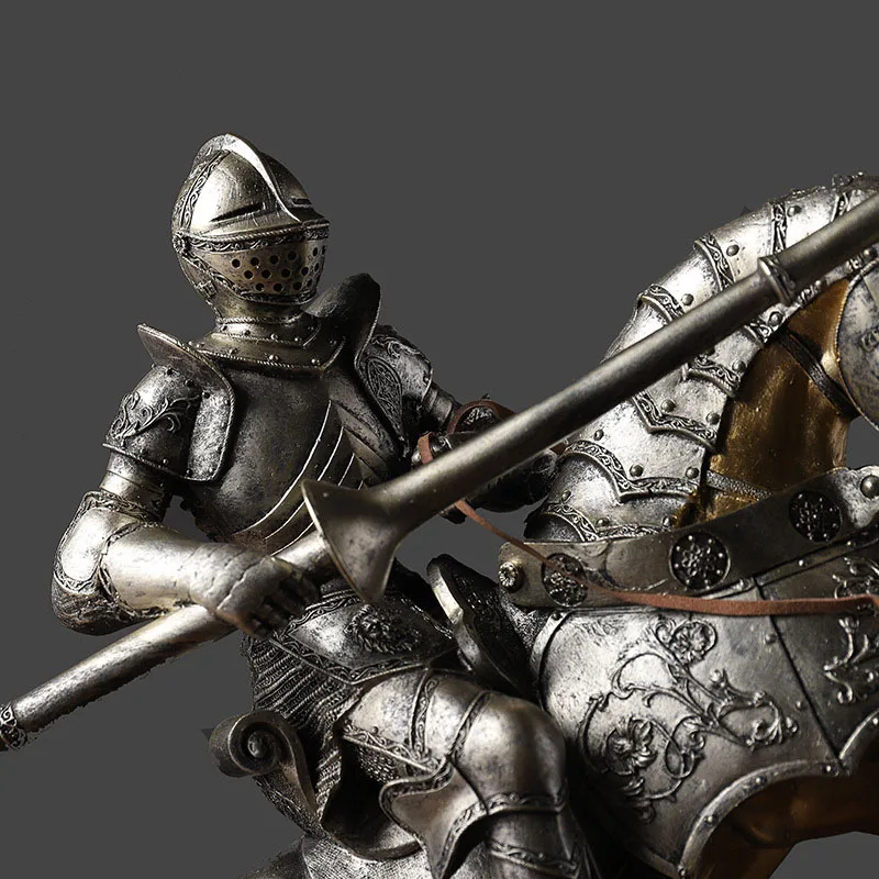 Старинного европейского стиля под римские Cataphract статуя солдата в винтажном