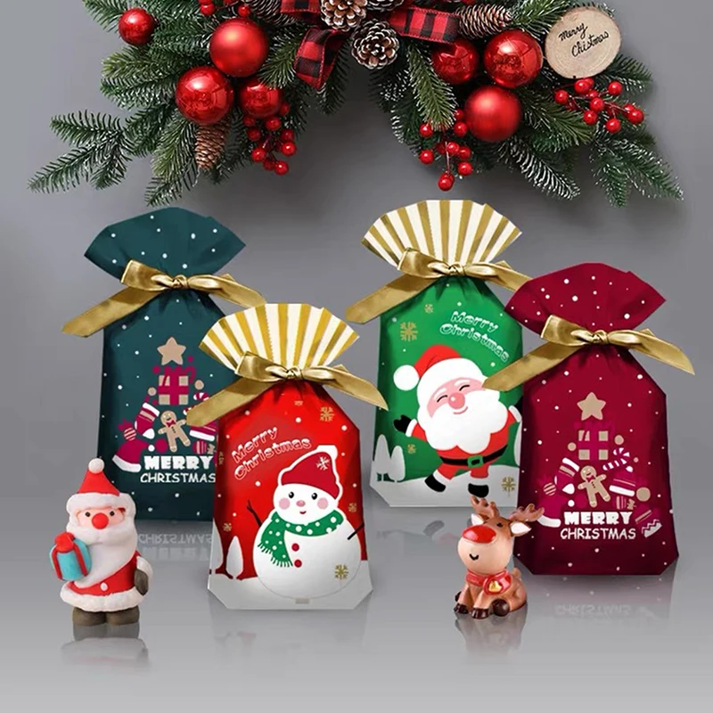 

2022 Рождество 10 шт. конфеты драже Подарочный пакет для украшения дома подарки