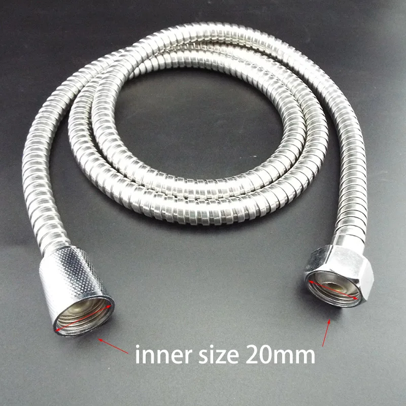 

Shower Hose Tube 1.2m/1.5/2m Long for Home Bathroom Shower Water Hose Extension Plumbing Pipe Pulling Stainless Steel K5